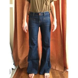 Wide Leg / High Waist Denim Pants